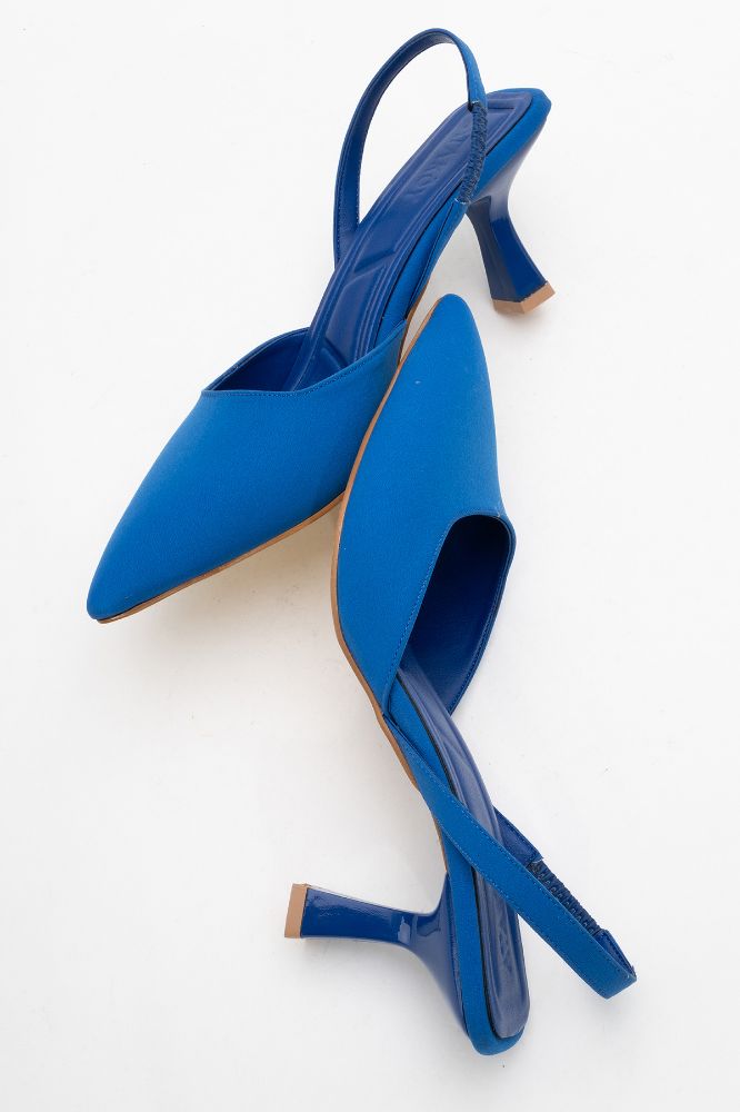 kadin-sivri-burun-arkasi-acik-stiletto-SAKS MAVI KUMAS-ERC252703-0092372_0